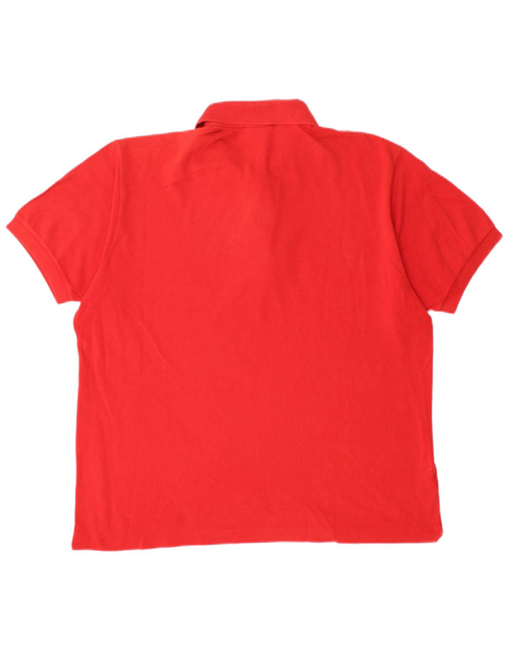 Polo Lacoste para hombre talla 5 grande algodón rojo