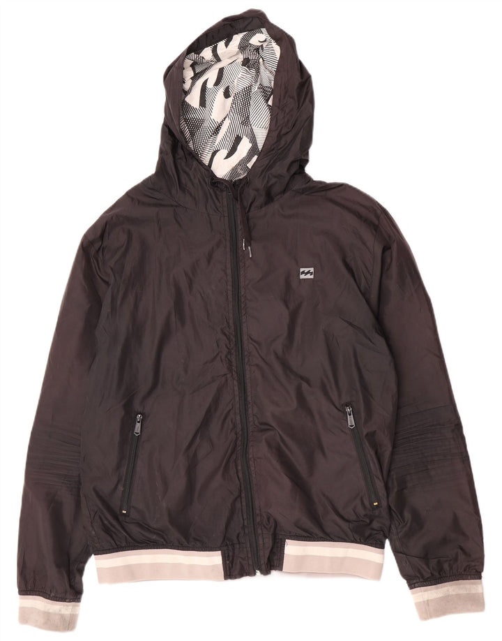 Billabong Chaqueta bomber con capucha para hombre UK 40 Large Poliéster negro