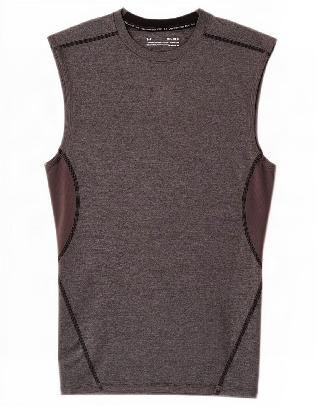 Under Armour Heat Gear Chaleco Top Gris Medio Colorblock