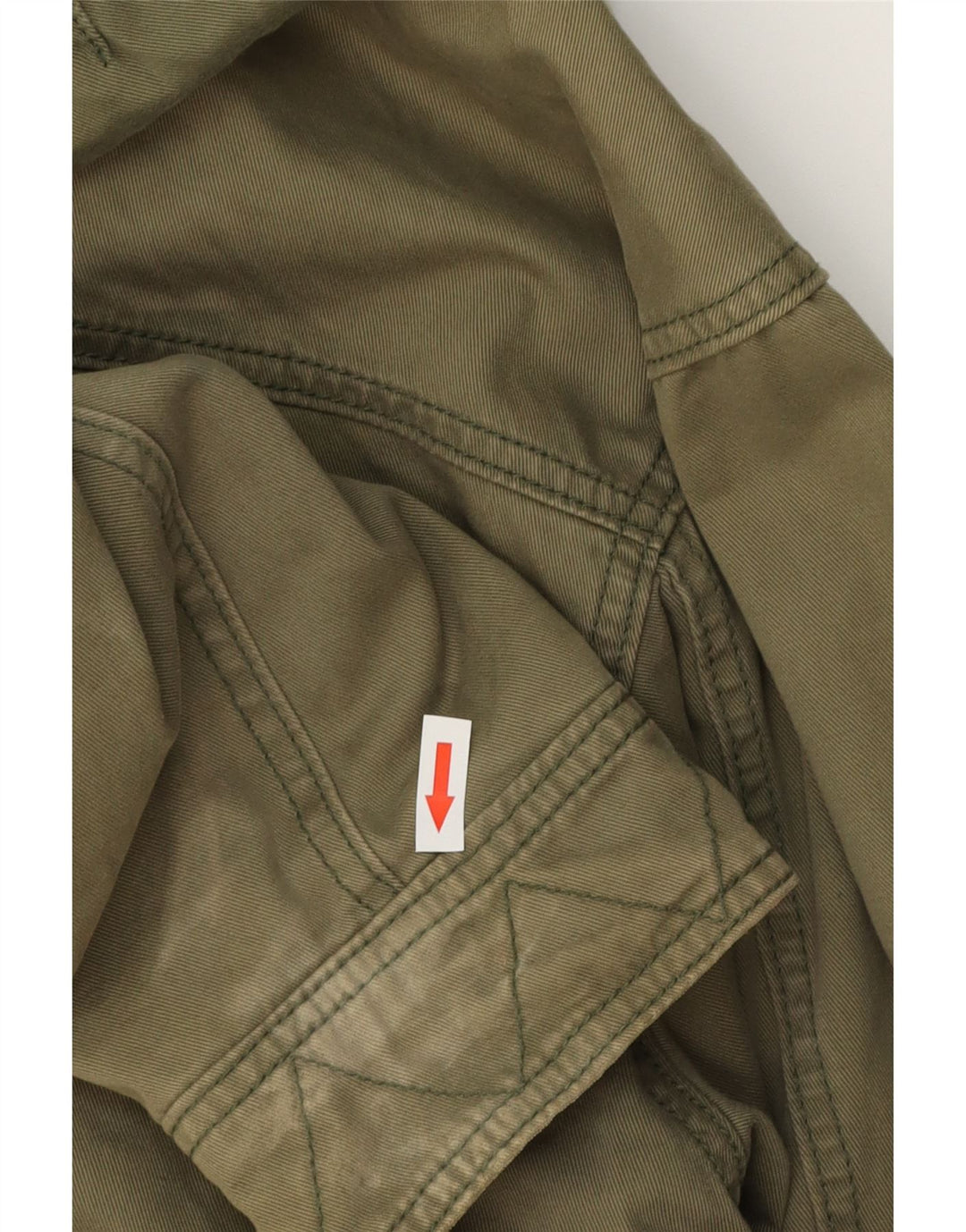 NIKE Parka con capucha para hombre, talla 39/41, algodón caqui mediano