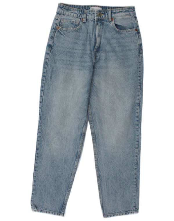 Zara Jeans Cónicos Para Mujer EU 40 Medium W30 L27 Algodón Azul
