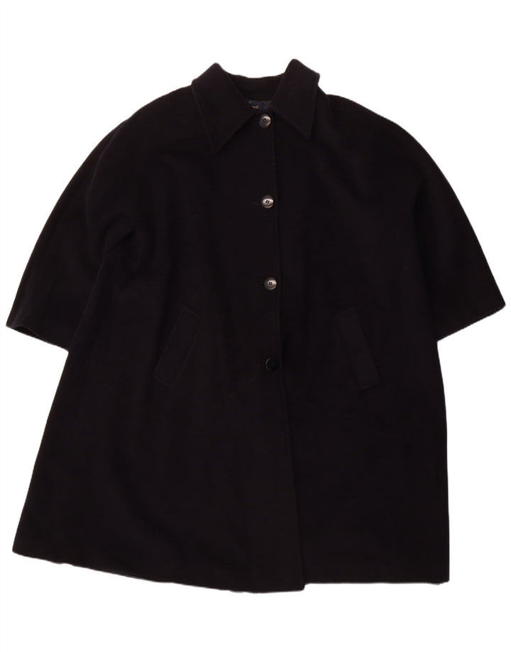 LUISA SPAGNOLI Abrigo extragrande para mujer Reino Unido 16 Lana virgen azul marino grande