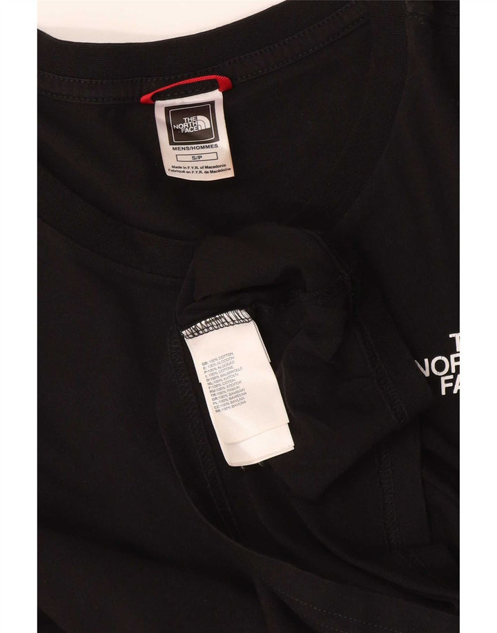 The North Face Hombre Top Gráfico Manga Larga Pequeño Algodón Negro