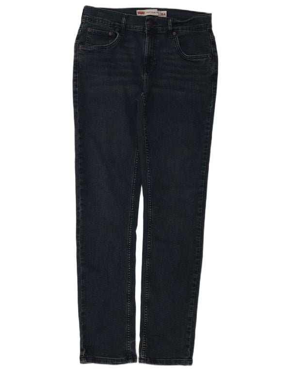 Levi's Boys 512 Slim Tapered Jeans 15-16 años W30 L31 Azul Marino Algodón
