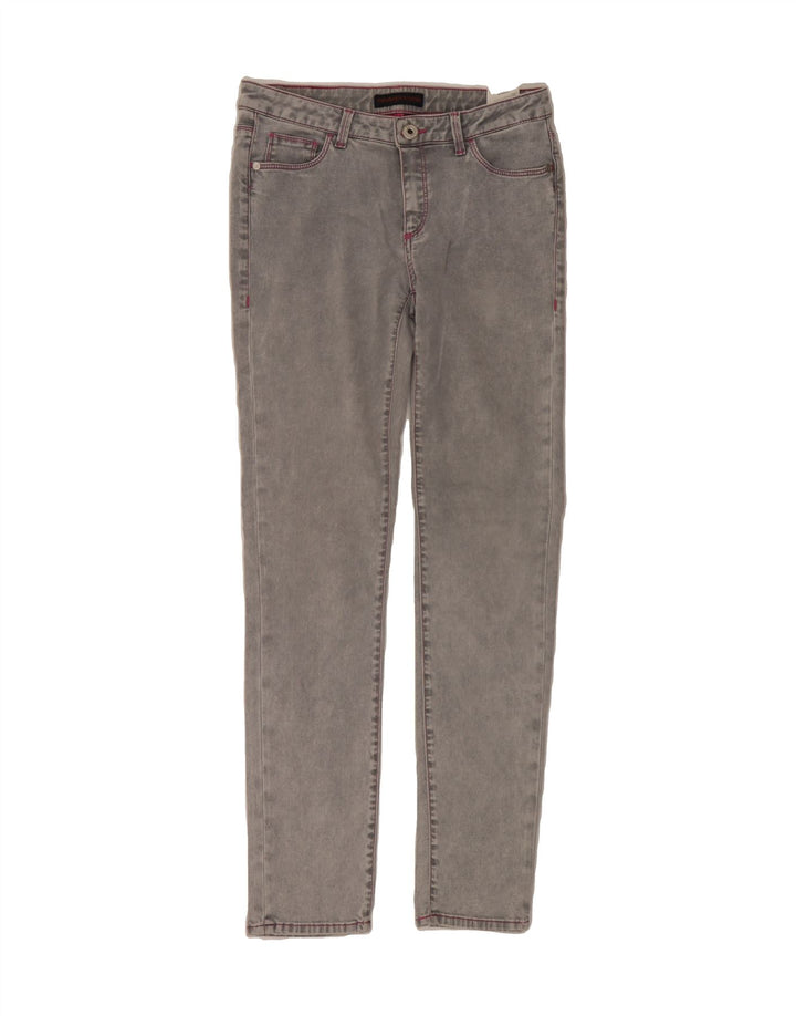 TRUSSARDI Womens Skinny Jeans IT 42 Medium W28 L30 Grey Polyester Vintage Trussardi and Second-Hand Trussardi from Messina Hembry 