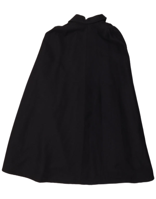 VINTAGE Womens Cape Coat One Size Navy Blue