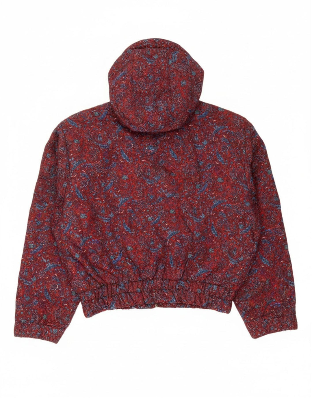 oltre Chaqueta bomber extragrande con capucha para mujer UK 10 Small Red Paisley