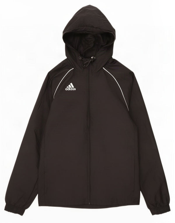 Adidas Chaqueta impermeable con capucha para hombre UK 36 Small Black Polyamide