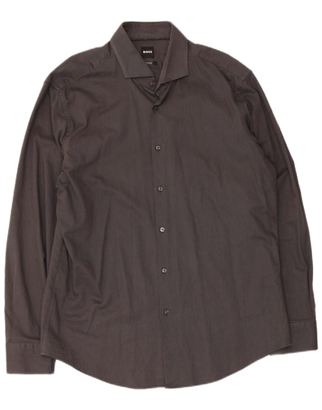 Camisa Hugo Boss Hombre Regular Fit Talla 43 17 XL Algodón Gris