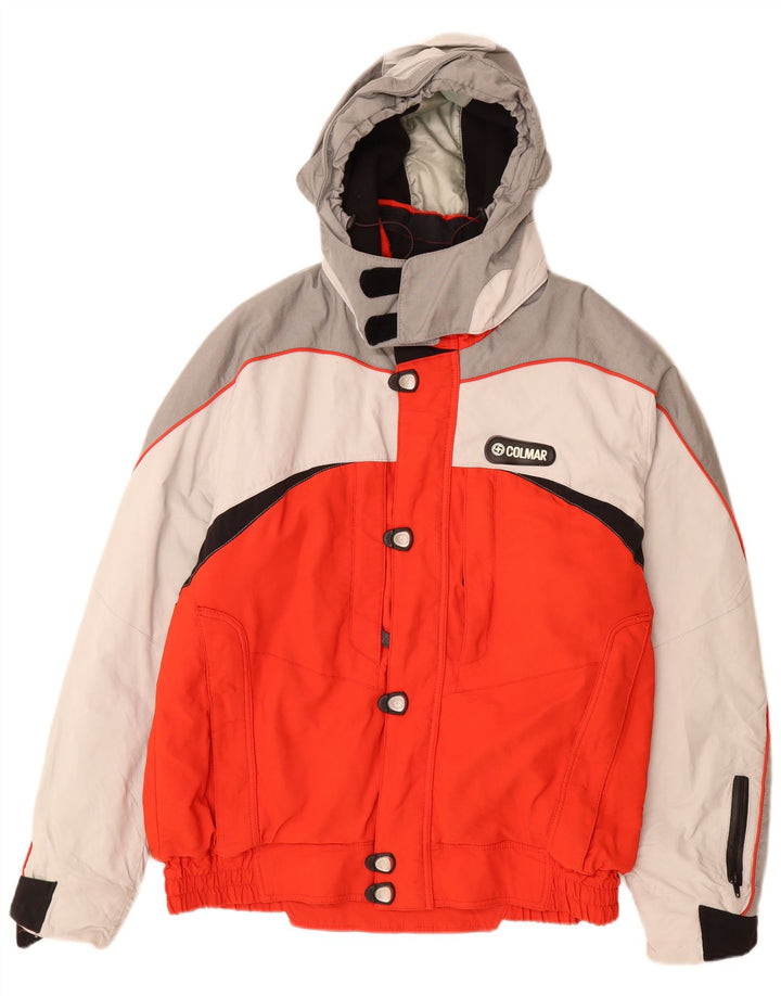 Colmar Chaqueta De Esquí Con Capucha Y Estampado Para Hombre IT 54 Large Red Colourblock Poliamida