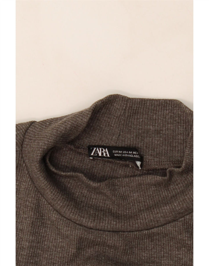 ZARA Womens Maxi Bodycon Dress UK 12 Medium Grey Vintage Zara and Second-Hand Zara from Messina Hembry 