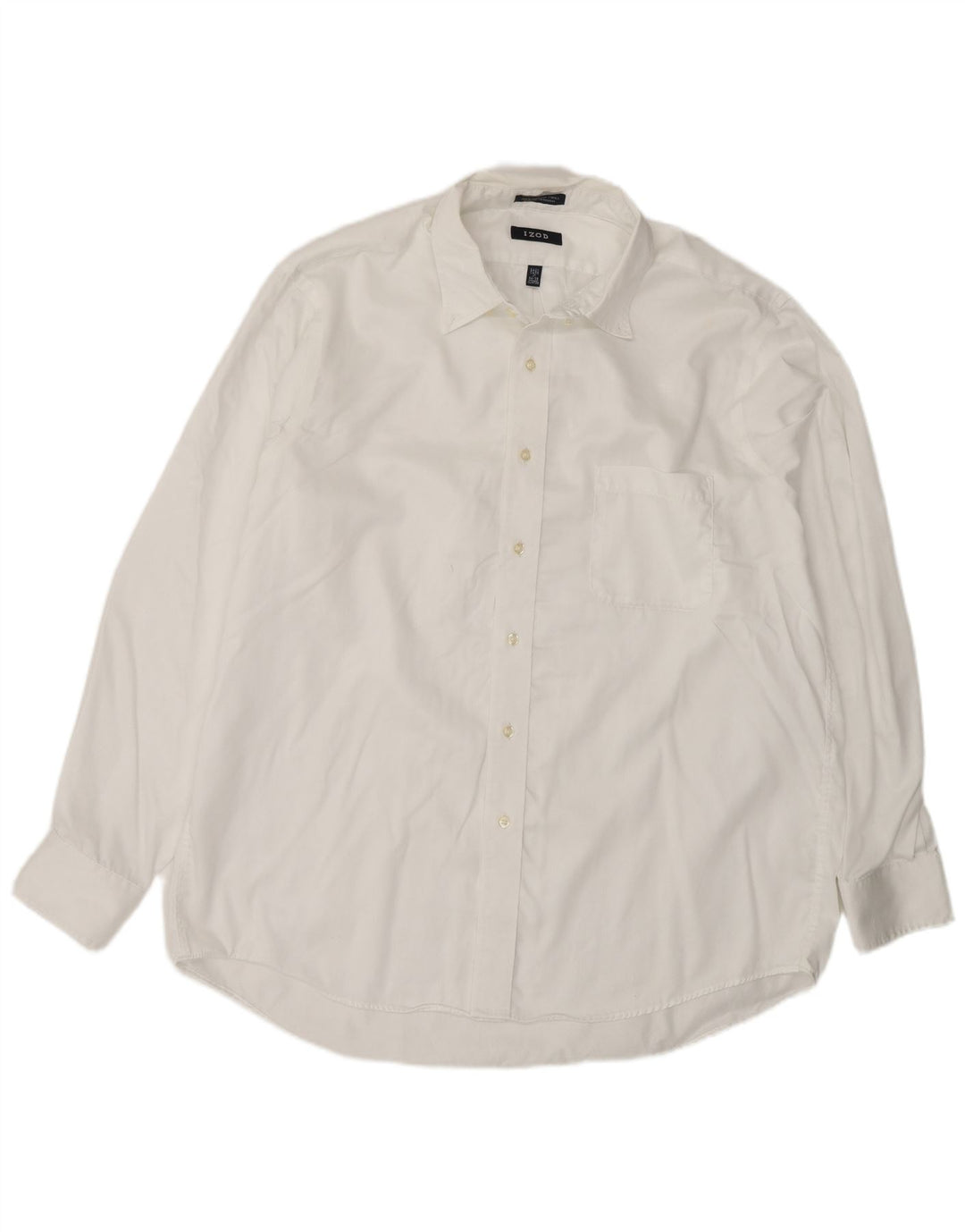 Camisa Izod Hombre Talla 17 XL Algodón Blanco