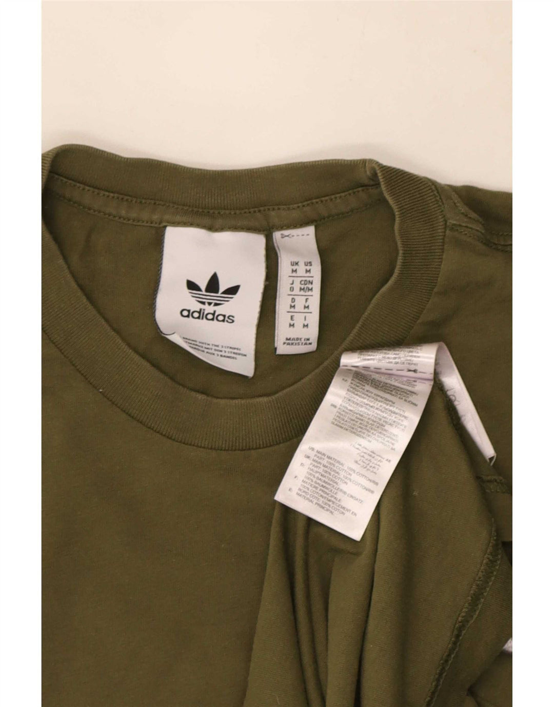 Camiseta Adidas Hombre Top Medium Khaki Algodón