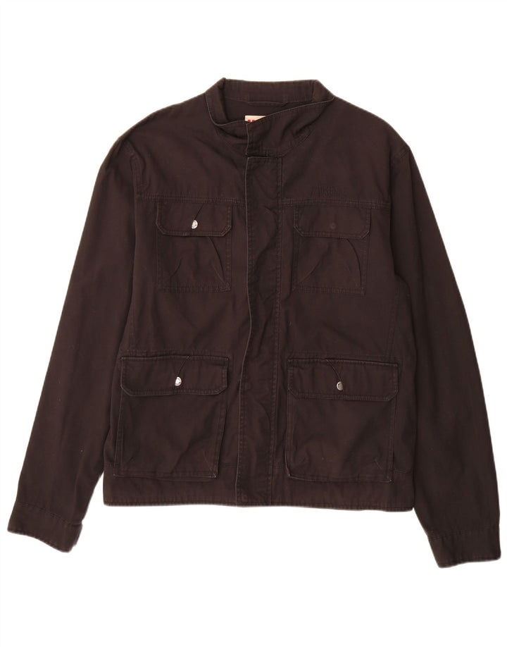 Mustang Chaqueta utilitaria para hombre Reino Unido 40 Grande Algodón marrón