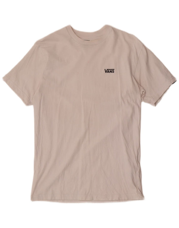 Vans Camiseta Classic Fit para hombre Top Medium White Cotton