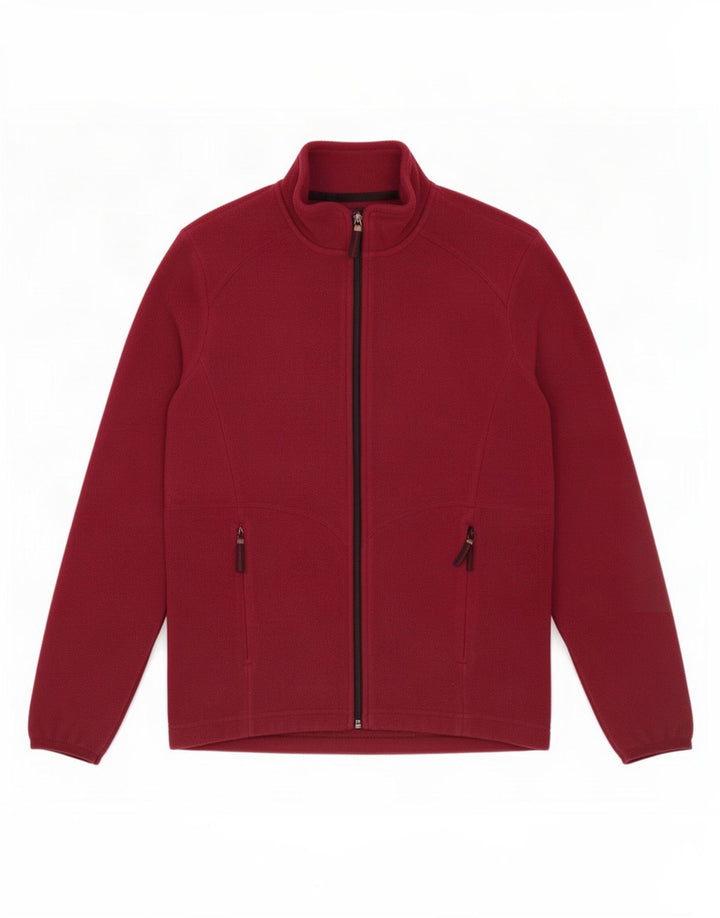 Marks & Spencer Chaqueta polar para mujer UK 12 Poliéster burdeos medio