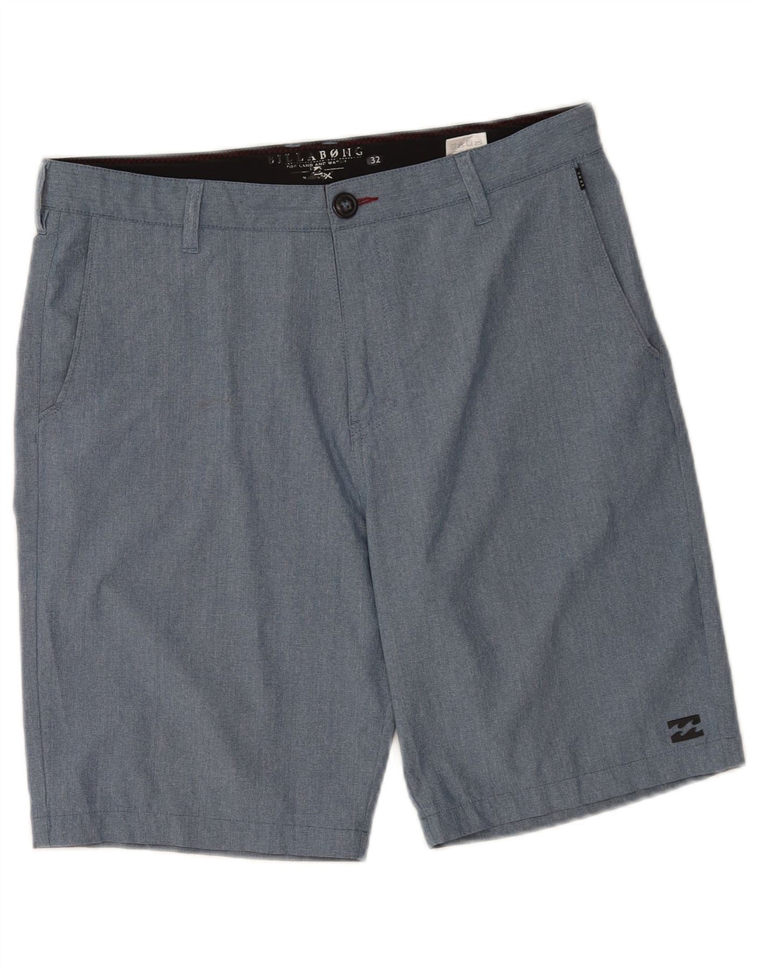 Pantalones cortos chinos Billabong para hombre W32 Poliéster azul medio