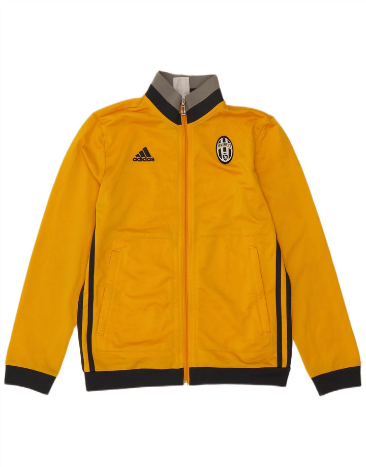 Adidas Boys Juventus Chándal Top Chaqueta 11-12 Años Amarillo Poliéster