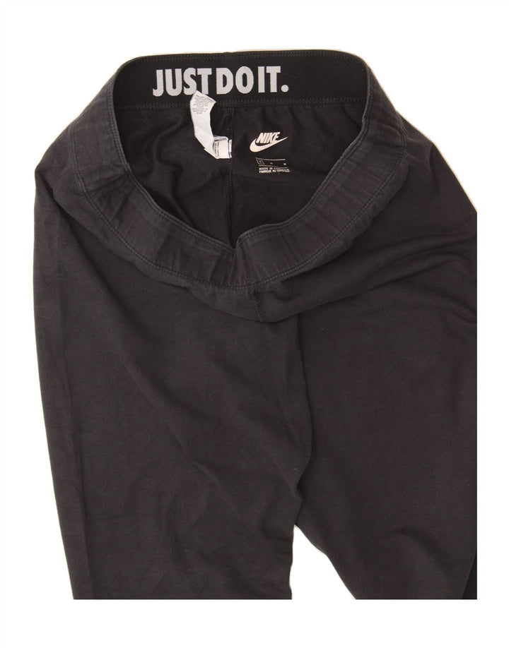 NIKE Womens Graphic Leggings UK 12 Medium  Black Cotton Vintage Nike and Second-Hand Nike from Messina Hembry 