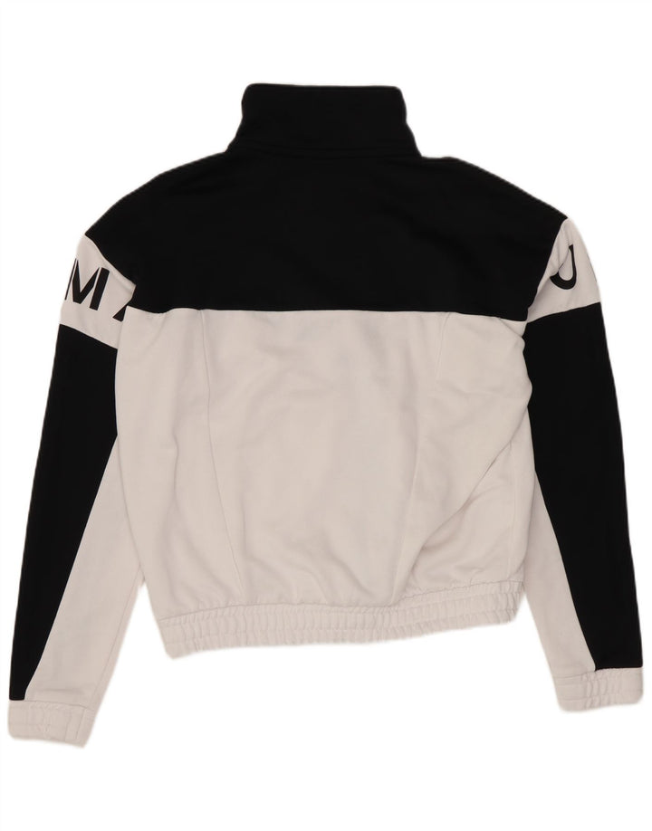 Puma Chaqueta de chándal corta extragrande para mujer UK 6 XS Black Colourblock