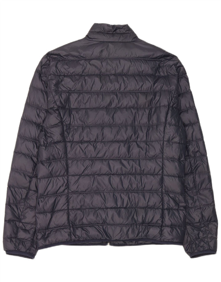 Armani Chaqueta acolchada gráfica para hombre UK 44 2XL Nylon azul marino