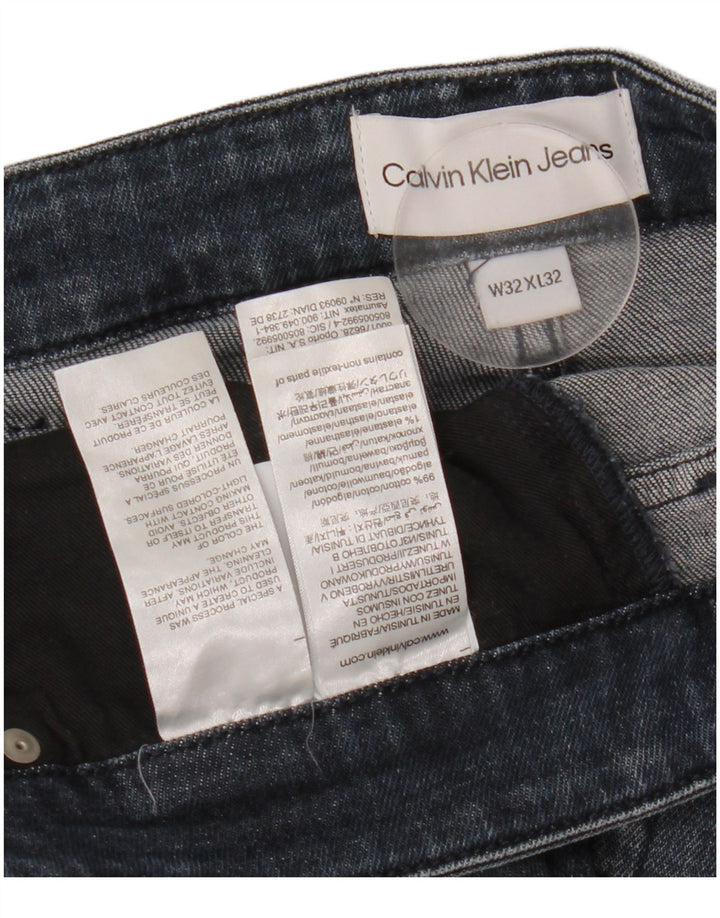 CALVIN KLEIN Vaqueros ajustados para hombre W32 L32 Algodón azul