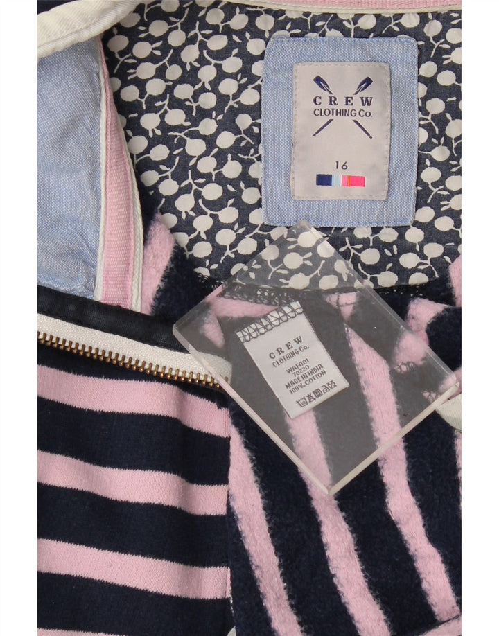 Crew Clothing - Sudadera para mujer, talla 40, talla grande, color azul marino a rayas