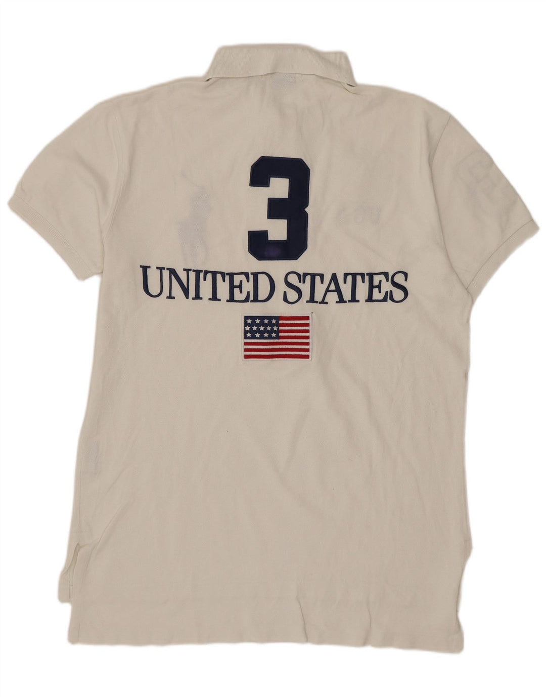 Polo Ralph Lauren Polo de ajuste personalizado con gráfico para hombre de algodón blanco mediano