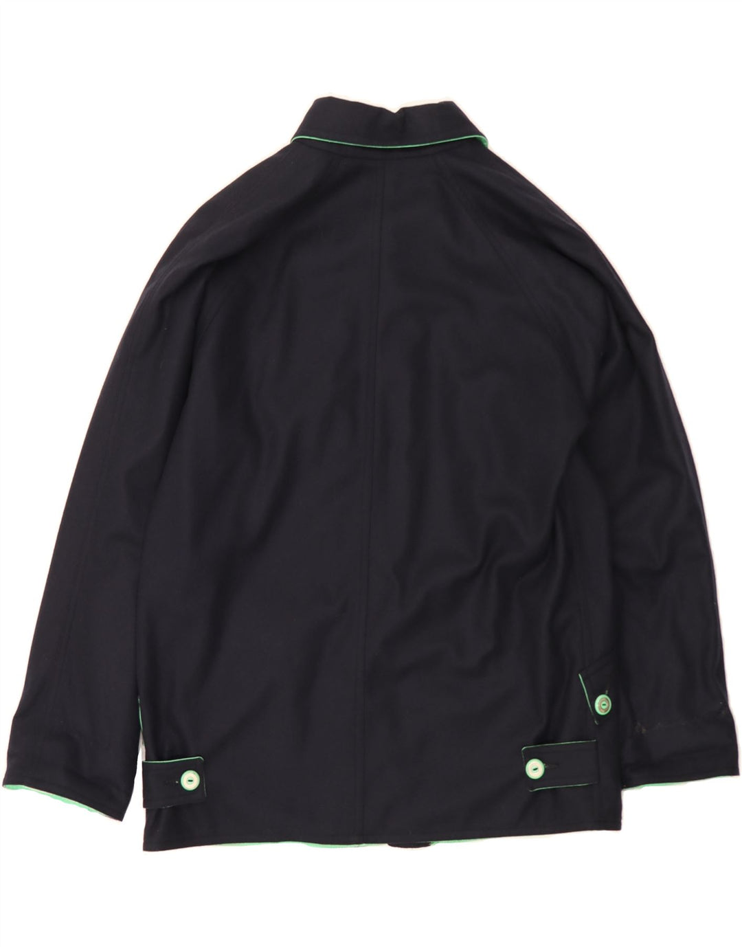 VINTAGE Boys Graphic Reversible Jacket 13-14 Years Navy Blue Wool Vintage Vintage and Second-Hand Vintage from Messina Hembry 