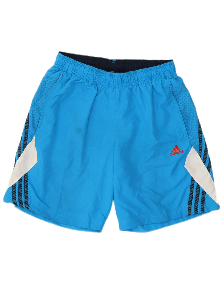 Adidas Mens Climalite Sport Shorts Azul Medio Colorblock Poliéster