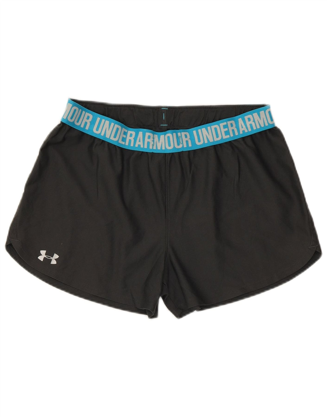 UNDER ARMOUR Pantalones cortos deportivos gráficos para mujer UK 14 Medium Black Colourblock