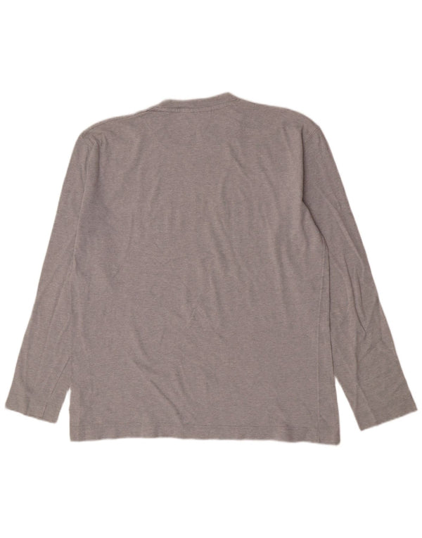 Dockers Hombre Gráfico Top Manga Larga XL Algodón Gris