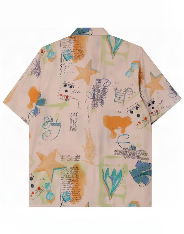 Yorn Camisa extragrande con estampado abstracto para mujer EU 36 Small Multicolor