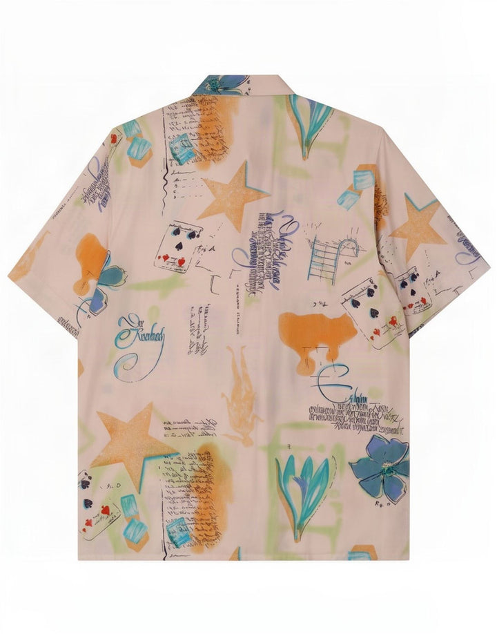 Yorn Camisa extragrande con estampado abstracto para mujer EU 36 Small Multicolor