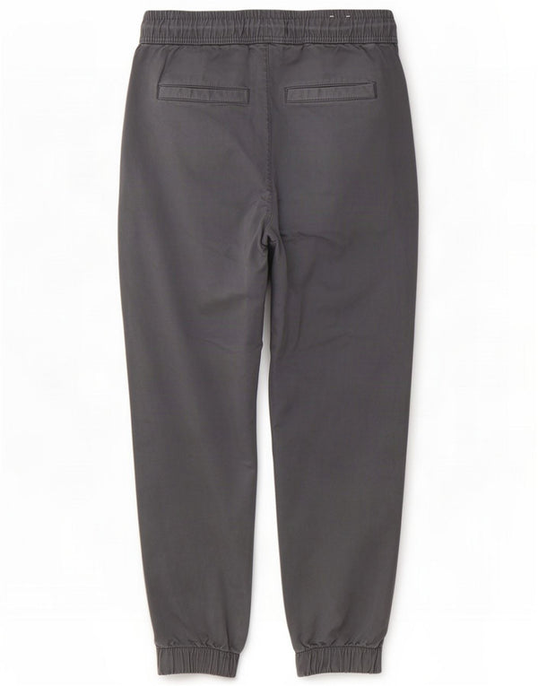 Zara Mens Joggers Chino Pantalones Pequeño W30 L28 Algodón Gris