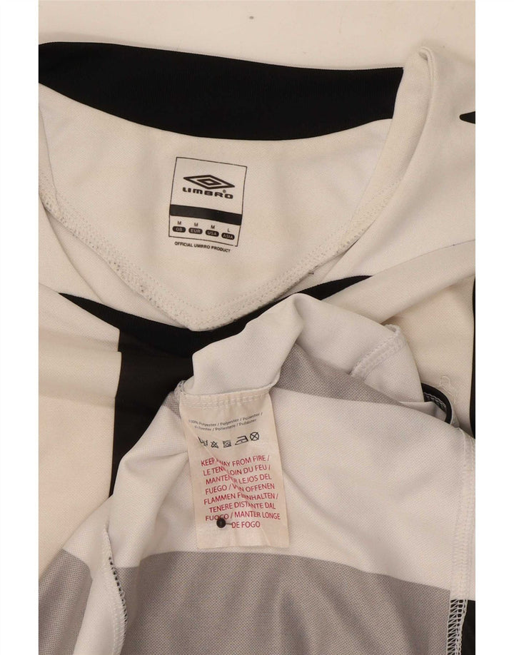 Camiseta Umbro Hombre Manga Larga Poliéster Rayas Blancas Medianas