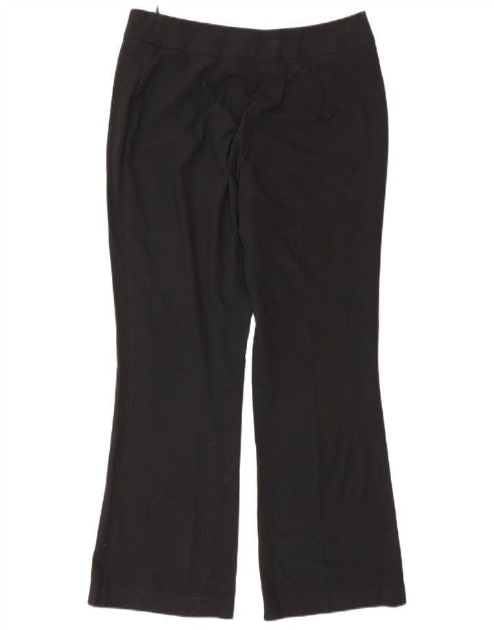 Marks & Spencer Pantalones casuales con corte de bota para mujer UK 12 Medium W30 L29 Negro