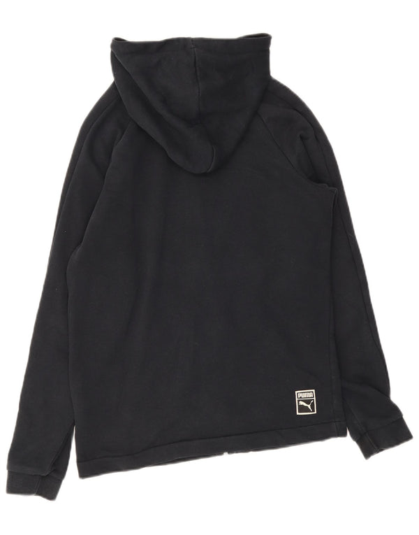 Puma Sudadera con capucha y cremallera para hombre XS Algodón negro