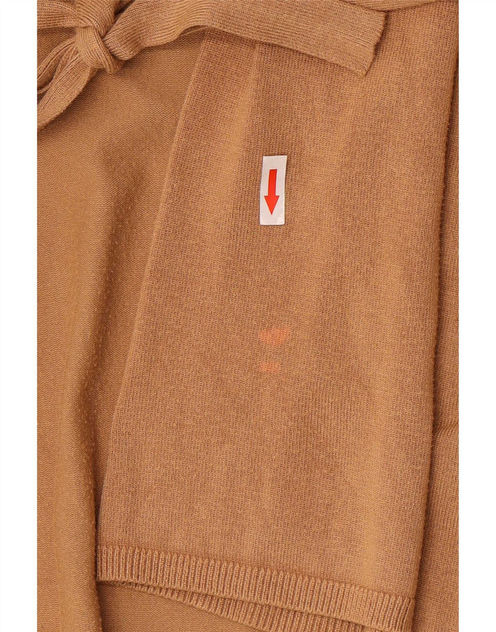 Zara Mujer Cárdigan Suéter UK 42 Viscosa Beige Medio