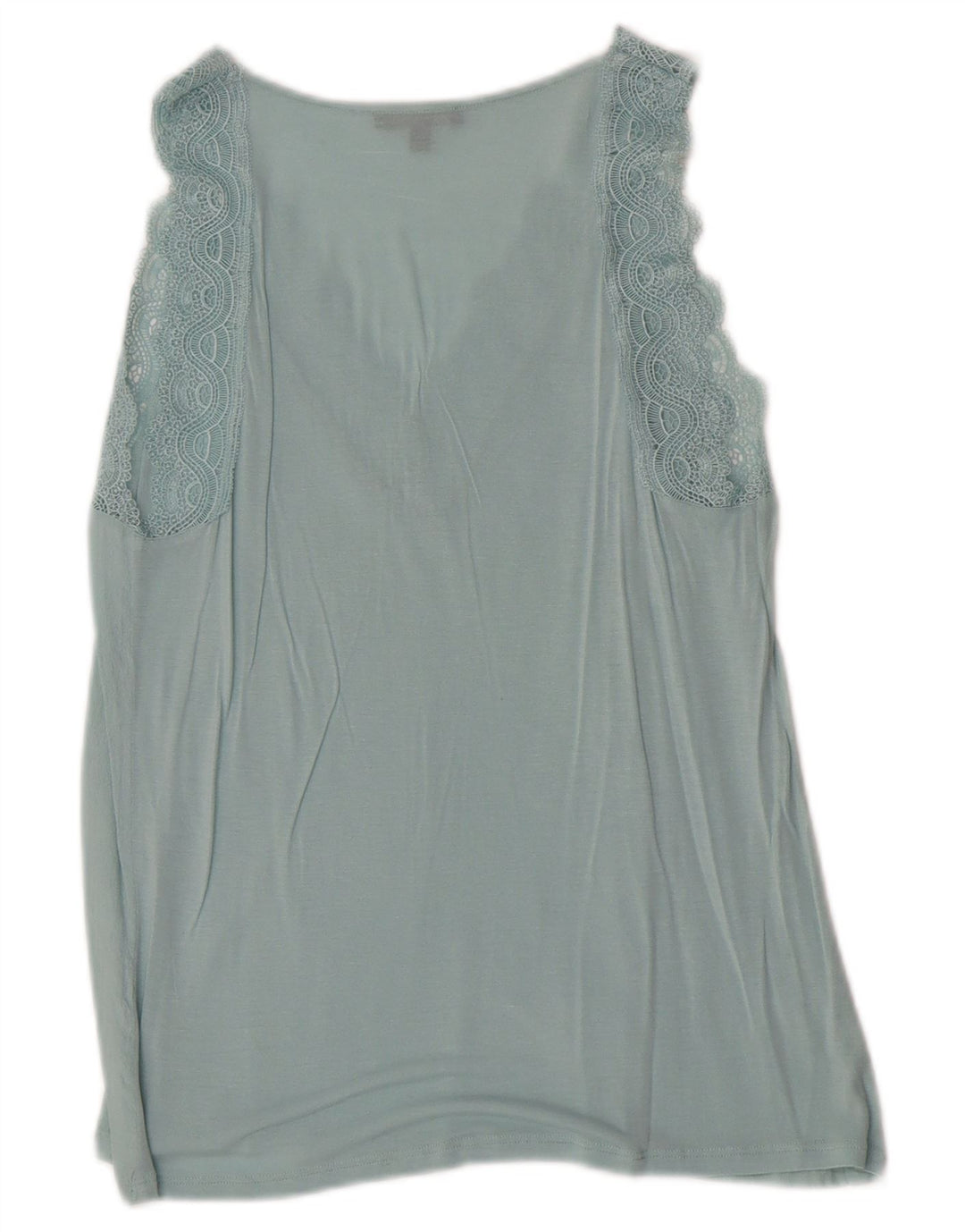 Massimo Dutti Blusa Sin Mangas Mujer UK 6 XS Azul