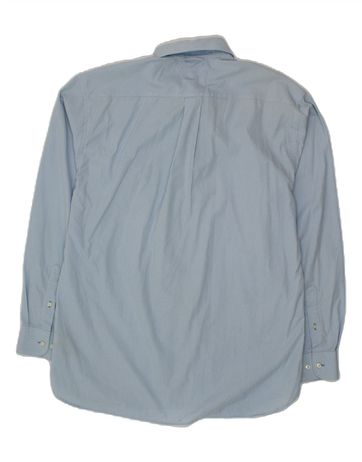 TOMMY HILFIGER Mens Shirt Medium Blue Houndstooth Cotton Vintage Tommy Hilfiger and Second-Hand Tommy Hilfiger from Messina Hembry 