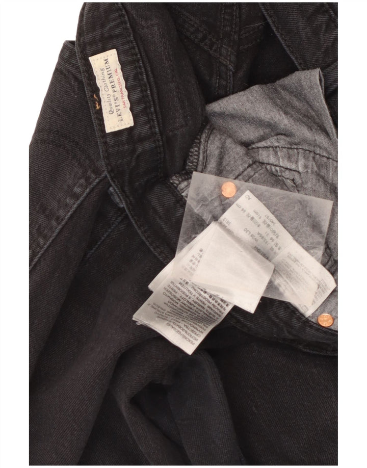 Levi's Jeans rectos 501 para hombre W26 L30 Algodón negro