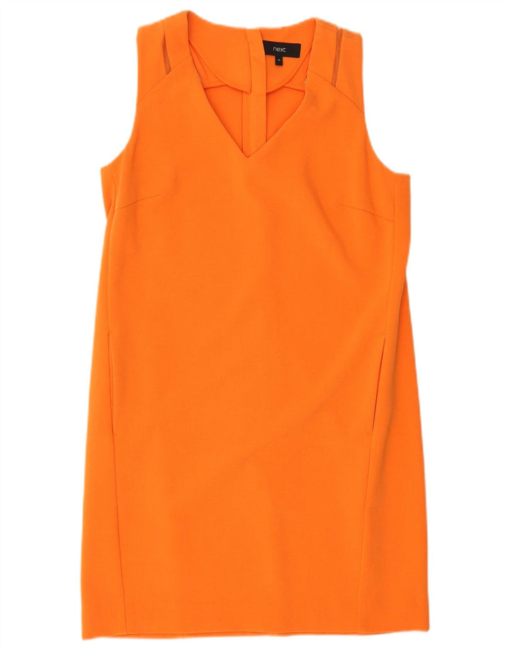 Next Vestido recto sin mangas para mujer UK 40 Small Orange