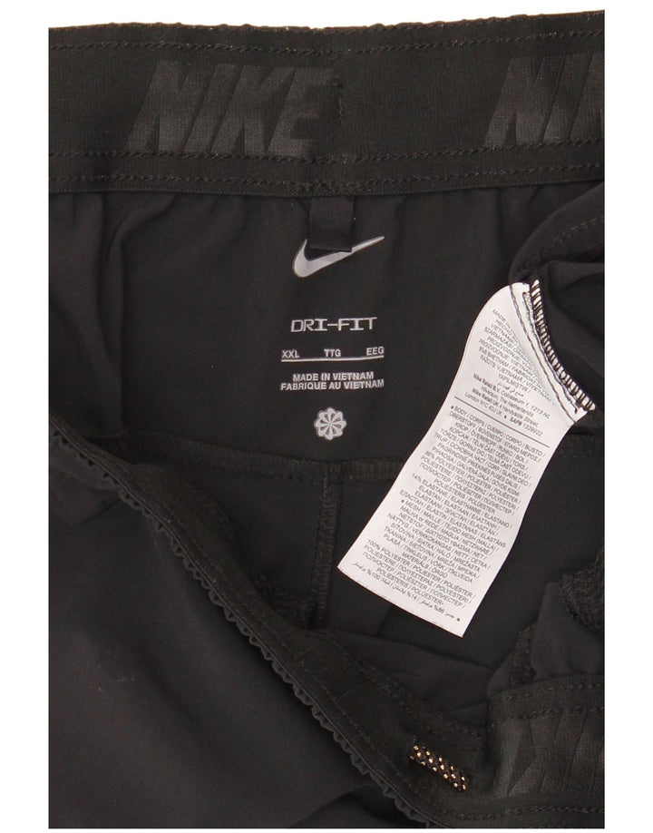 Nike - Pantalones cortos deportivos Dri Fit para hombre, talla 2XL, poliéster negro