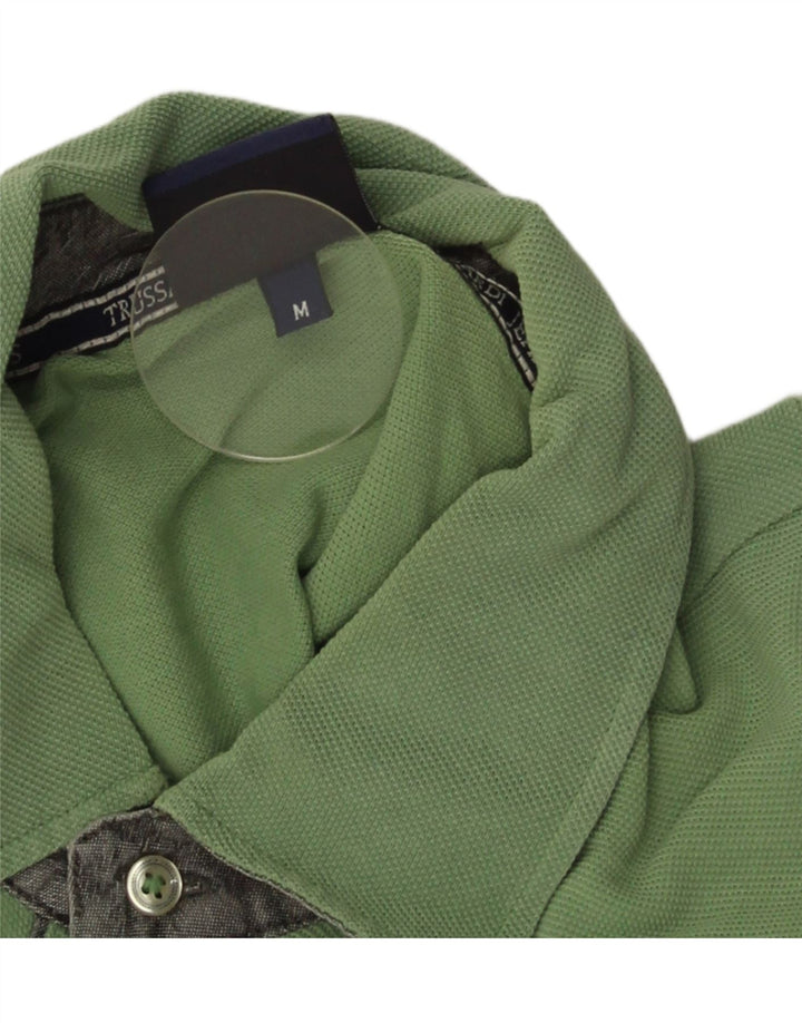 Polo Hombre Trussardi Jeans Algodón Verde Medio