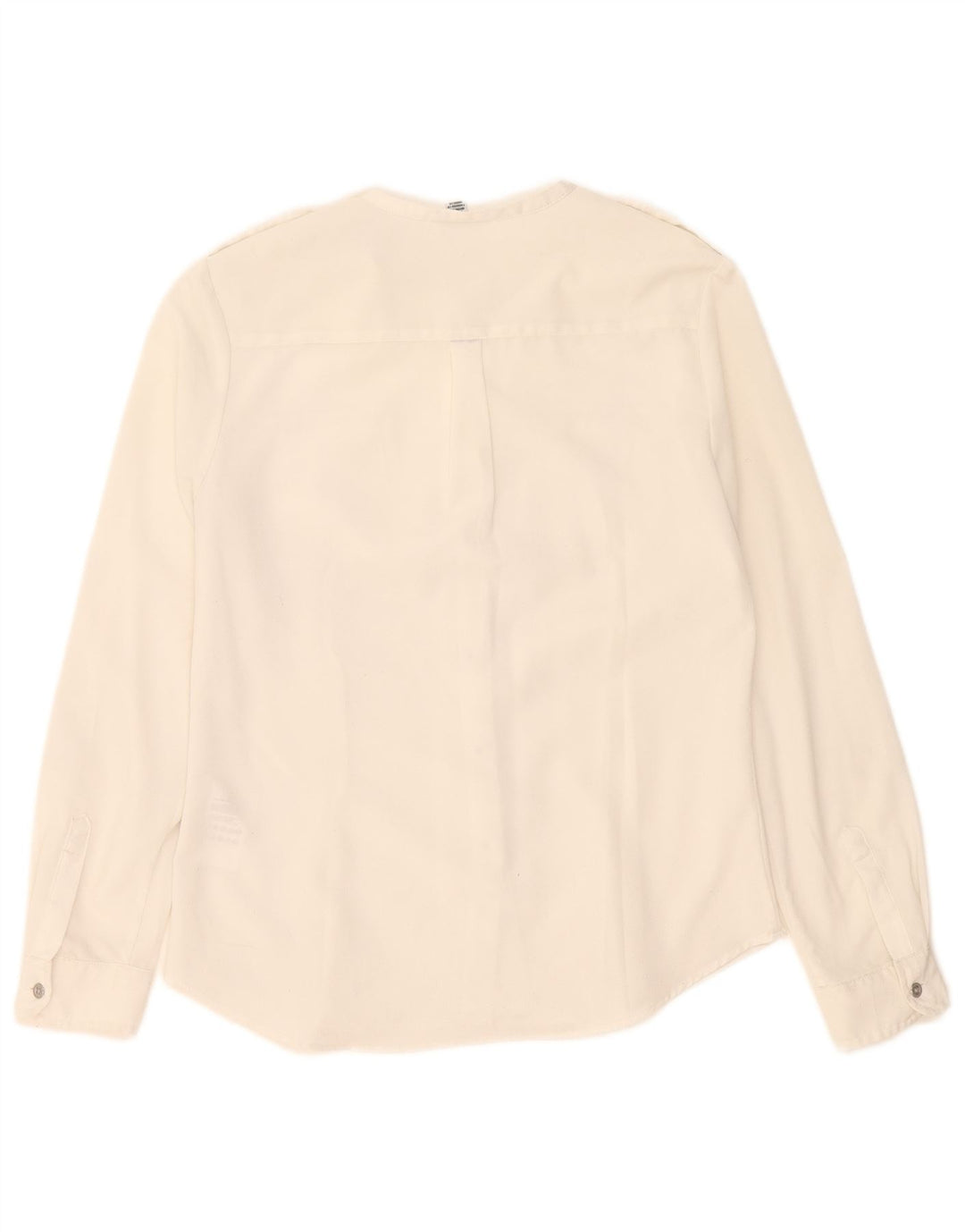 Calvin Klein Blusa para mujer UK 10 Pequeño Poliéster blanco