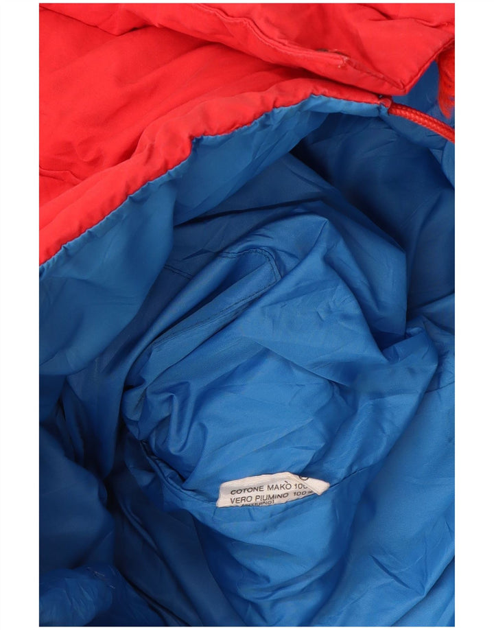 MC Ross Chaqueta acolchada con capucha para hombre UK 36 Small Red Cotton