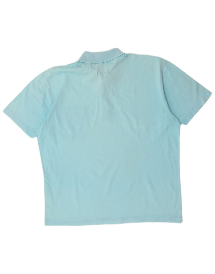Polo VINTAGE para hombre de algodón azul medio