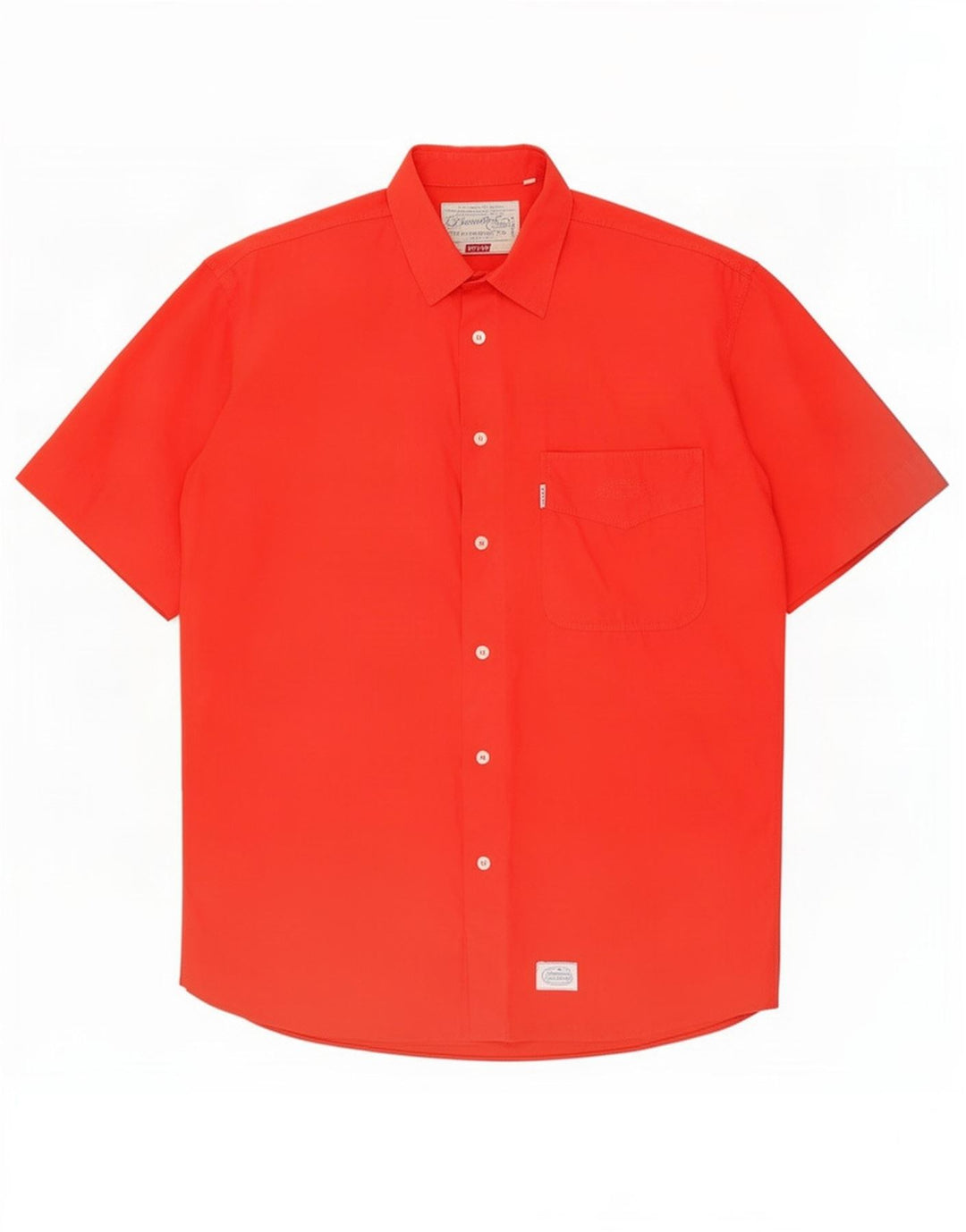 Camisa Levi's Hombre Manga Corta Algodón Rojo Medio