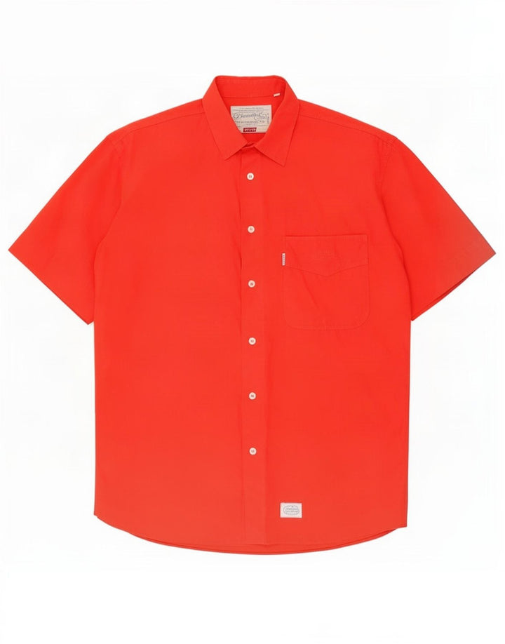 Camisa Levi's Hombre Manga Corta Algodón Rojo Medio